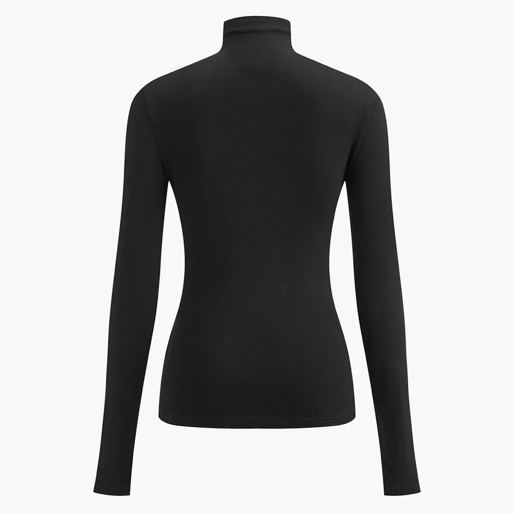 *EUC* 2 in 1 Mock Neck Jersey Top